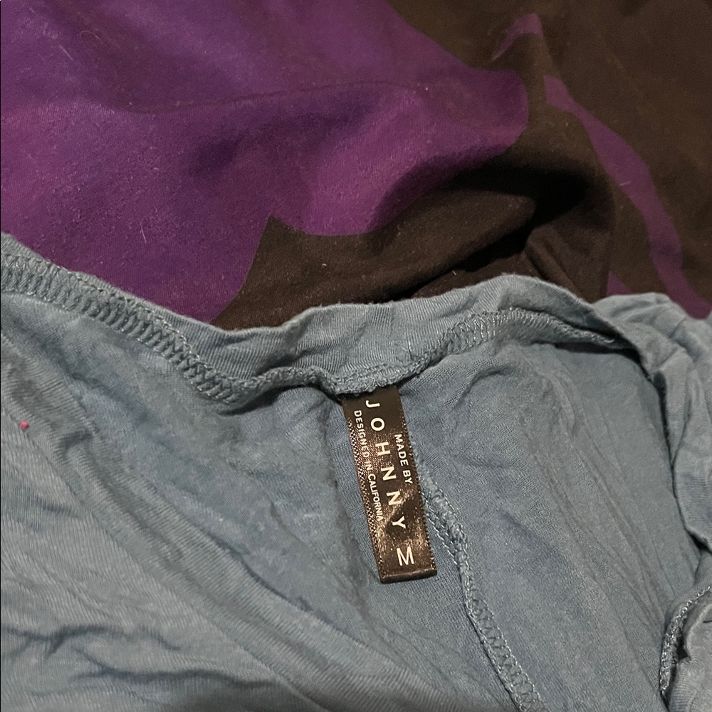 Johnny Was Purple and Blue Top